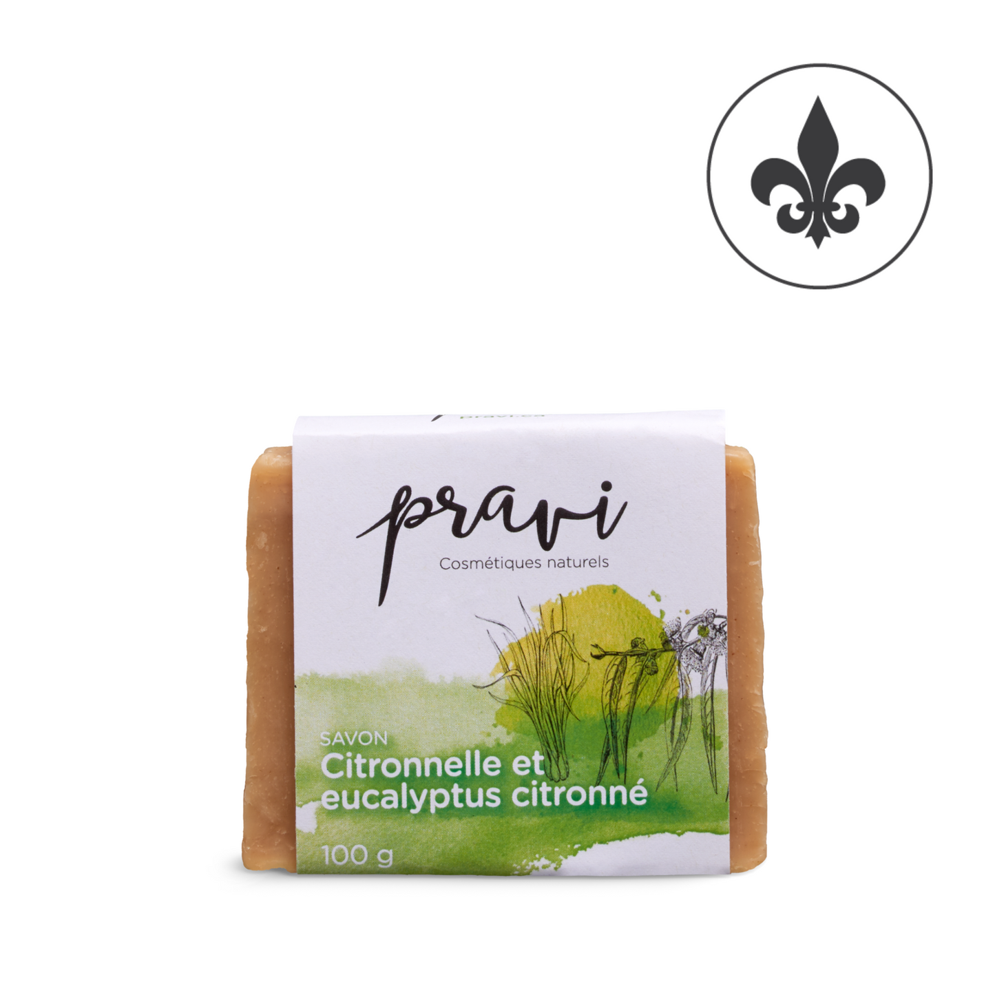 Savon citronnelle et eucalyptus citronné