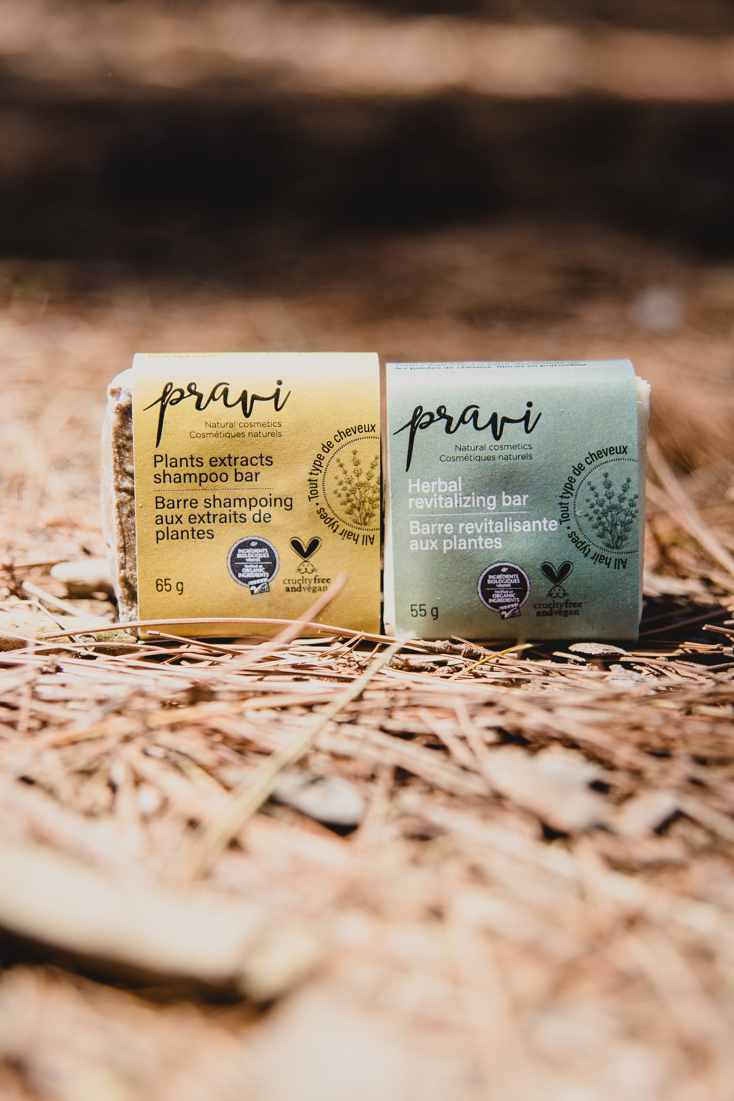Shampoing en barre aux extraits de plantes