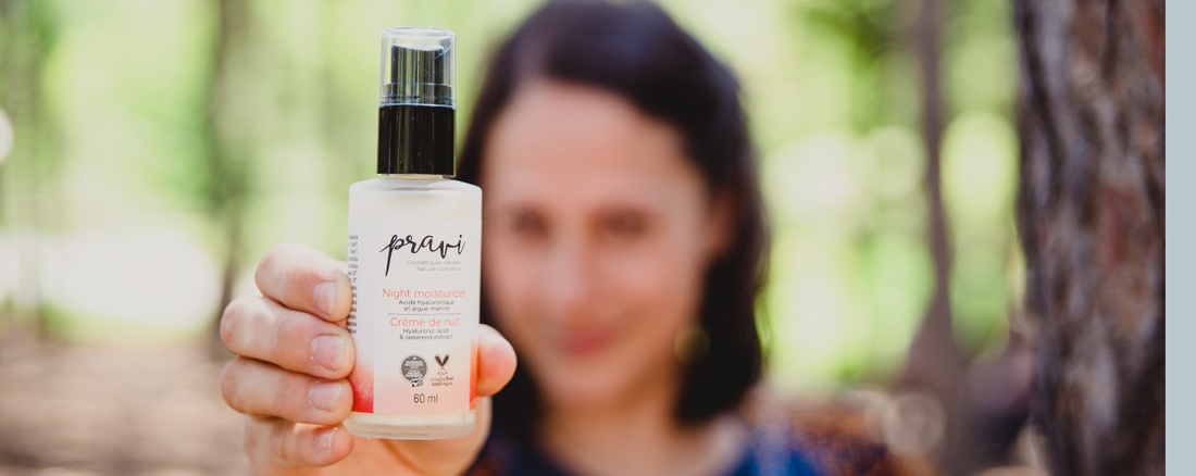 Crème de nuit non toxique pour peau sensible