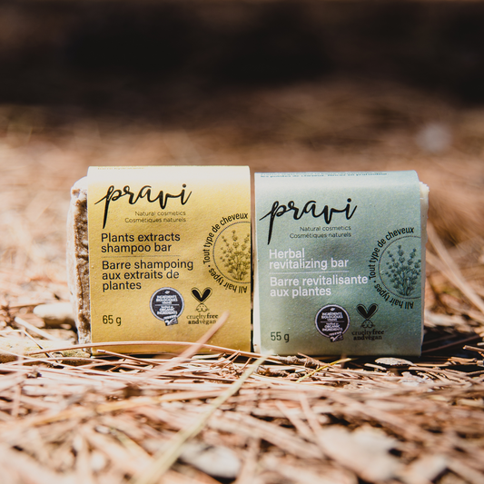 Shampoing en barre aux extraits de plantes