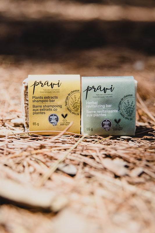 Shampoing en barre aux extraits de plantes